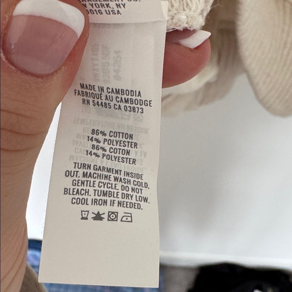 aerie Cream Button-Front Cardigan Sweater - Picture 6 of 6